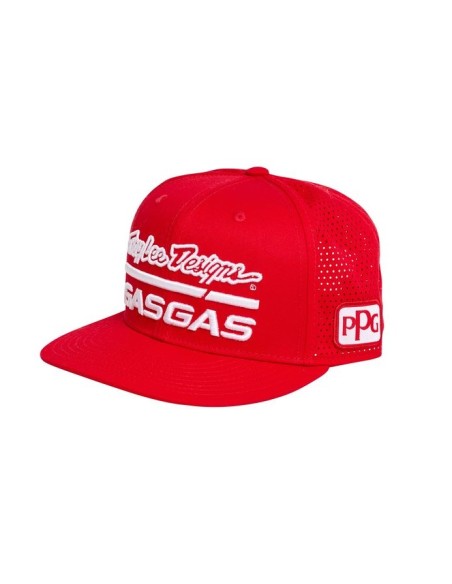 Gorra Plana GasGas Troy Lee Designs Team Rojo (TLD Team Flat Cap Red)
