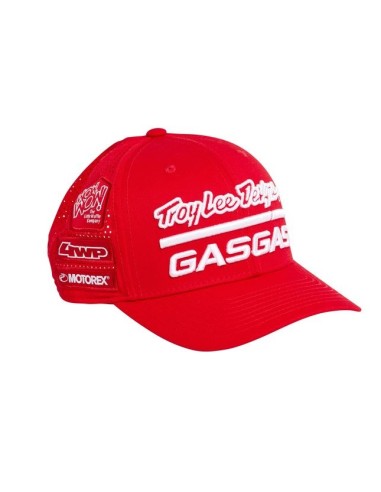Gorra Curved GasGas Troy Lee Designs Team Rojo...