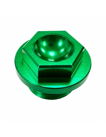 Tapon de Llenado Aceite BUD Verde Kawasaki KXF 250 2004- + KXF 450 2006- + KX 250 2005-2008 + Suzuki RMZ 250 2004-2006