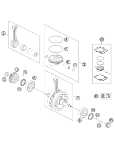 Piston KIT GR. I 500 EXC 12-14 (KTM/HVA/GG) St:70