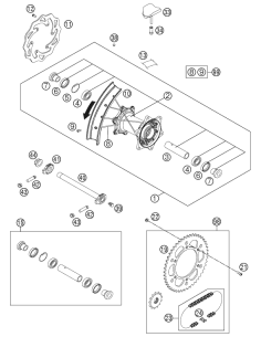 Drivetrain KIT HQV 13t/52t (KTM/HVA/GG) St:70