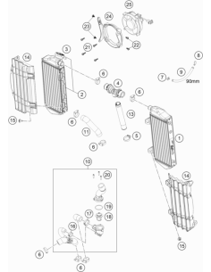 Variable One-ear Clamp 21,0mm (KTM/HVA/GG)