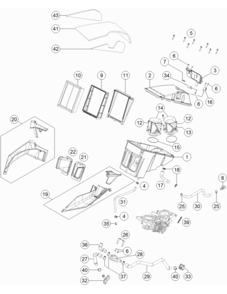 Variable One-ear Clamp 22,6mm (KTM/HVA/GG)