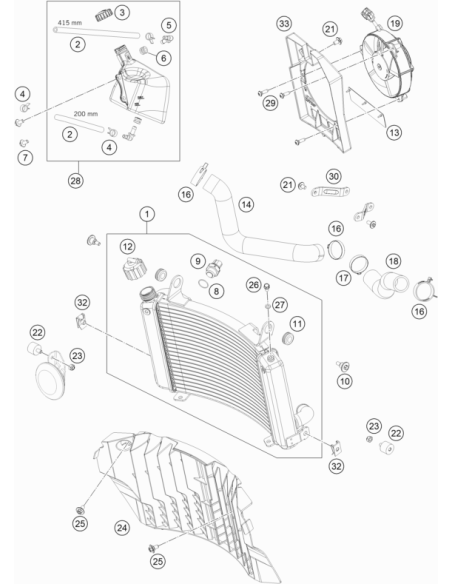 Variable One-ear Clamp 32,5mm (KTM/HVA/GG)