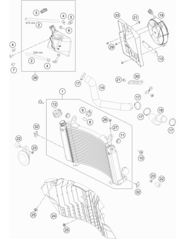 Variable One-ear Clamp 32,5mm (KTM/HVA/GG)