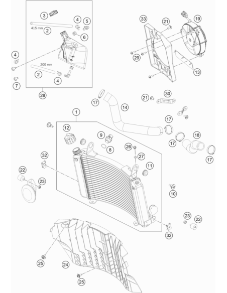 Variable One-ear Clamp 32,5mm (KTM/HVA/GG)