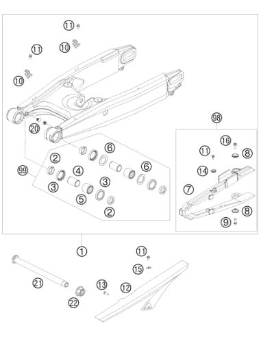 Ejot Spiral Screw SF M5x10-k (KTM/HVA/GG)