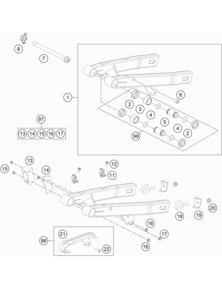Ejot Spiral Screw SF M5x10-k (KTM/HVA/GG)