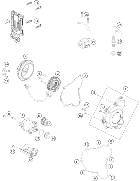CAP Head Screw DIN 6912 - M5x30 Self LOC (KTM/HVA/GG)