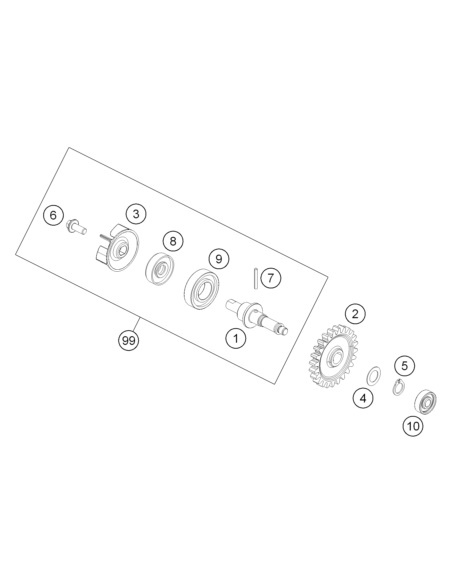 HH Collar Screw M 5x12 Ws=6 (KTM/HVA/GG)