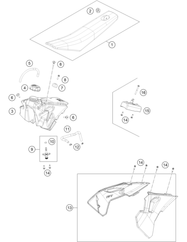 Screw FOR Plastic K60x20 SW6 (KTM/HVA/GG)