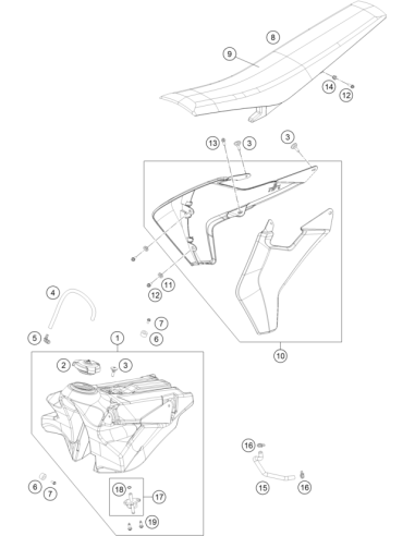 Screw FOR Plastic K60x20 SW6 (KTM/HVA/GG)