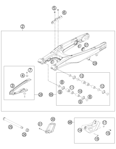 Screw FOR Plastic K60x20 SW6 (KTM/HVA/GG)
