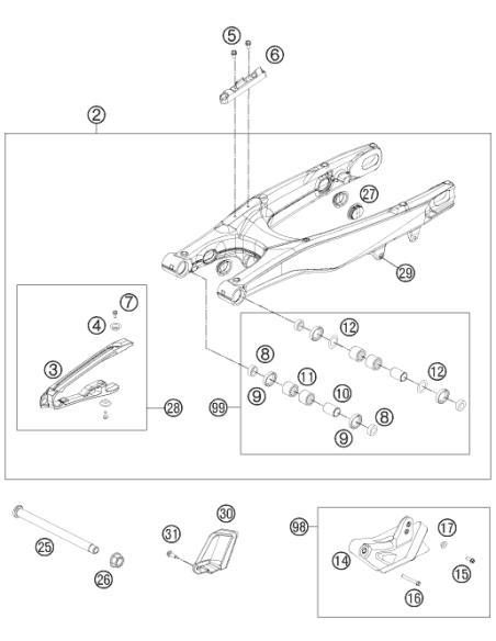 Screw FOR Plastic K60x20 SW6 (KTM/HVA/GG)