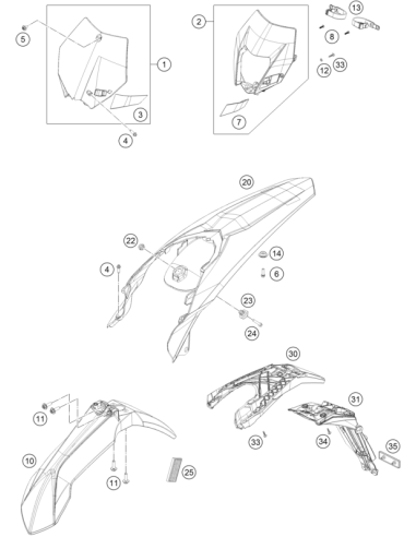Screw FOR Plastic K60x20 SW6 (KTM/HVA/GG)