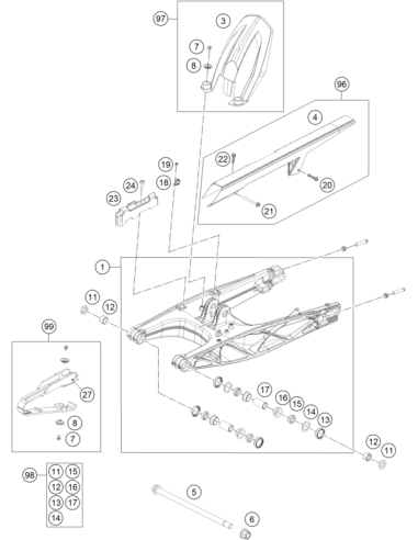 Special Screw K60x30 Ws=6 (KTM/HVA/GG)