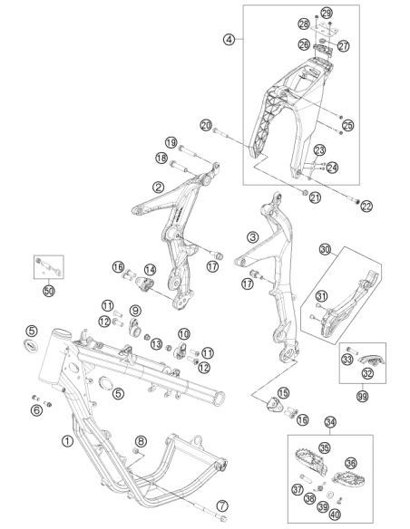 Counter-sunk Screw Isa45 M8x20 (KTM/HVA/GG) St:70