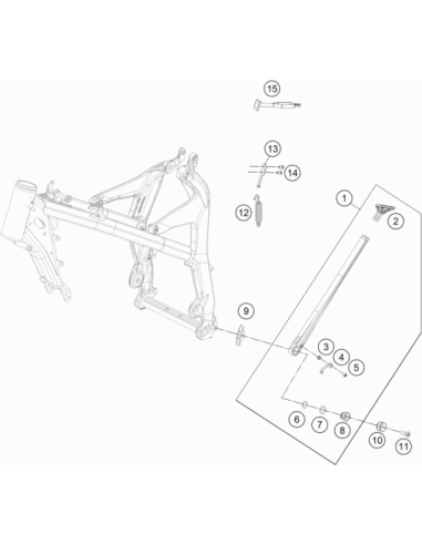 Counter-sunk Screw Isa45 M8x30 (KTM/HVA/GG)