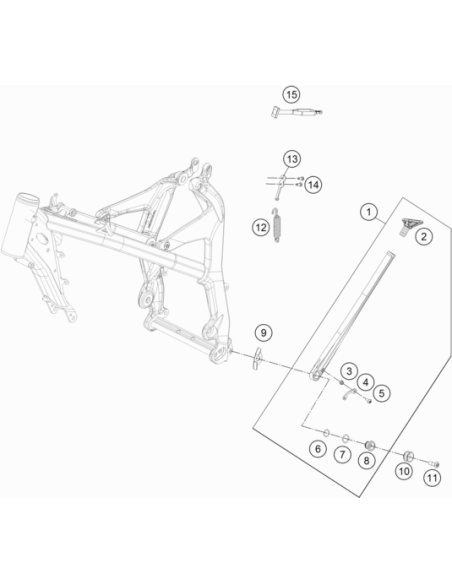 Counter-sunk Screw Isa45 M8x30 (KTM/HVA/GG)