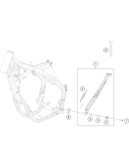Counter-sunk Screw Isa45 M8x30 (KTM/HVA/GG)