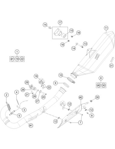 Coun.-sunk Screw M8x50 Isa10.9 (KTM/HVA/GG)