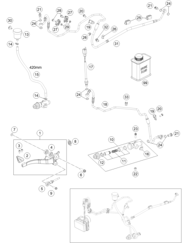 HH Collar Screw M6x13 Tx30 (KTM/HVA/GG)