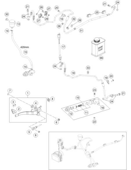 HH Collar Screw M6x13 Tx30 (KTM/HVA/GG)