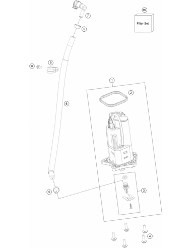 HH Collar Screw M6x20 Tx30 (KTM/HVA/GG)