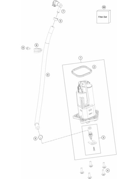 HH Collar Screw M6x20 Tx30 (KTM/HVA/GG)