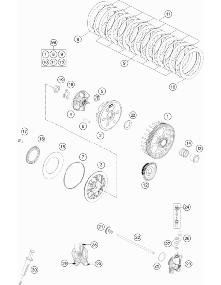 HH Collar Screw M5x16 Tx30 (KTM/HVA/GG)