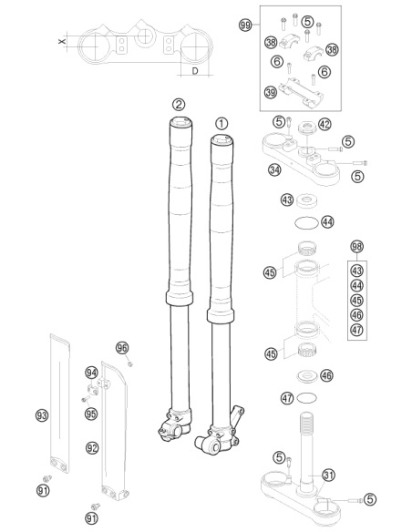 HH Collar Screw M5x16 Tx30 (KTM/HVA/GG)
