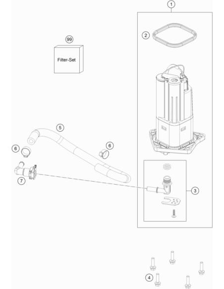 HH Collar Screw M5x20 Tx30 (KTM/HVA/GG)