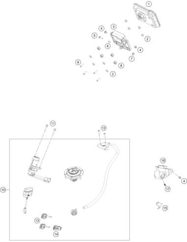 HH Collar Screw M5x20 Tx30 (KTM/HVA/GG)