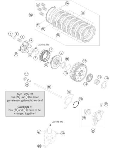 HH Collar Screw M5x25 Isa30 (KTM/HVA/GG)
