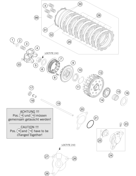 HH Collar Screw M5x25 Isa30 (KTM/HVA/GG)