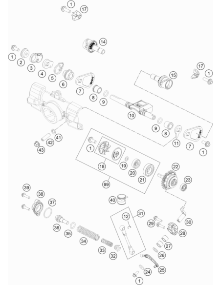 HH Collar Screw M5x25 Tx30 (KTM/HVA/GG)