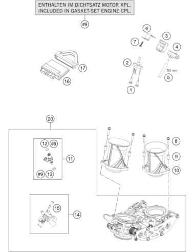 HH Collar Screw M5x25 Tx30 (KTM/HVA/GG)