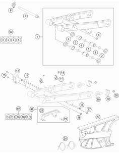 HH Collar Screw M5x30 Tx30 (KTM/HVA/GG) 2