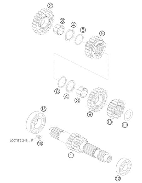 HH Collar Screw M6x8 Tx30 (KTM/HVA/GG)