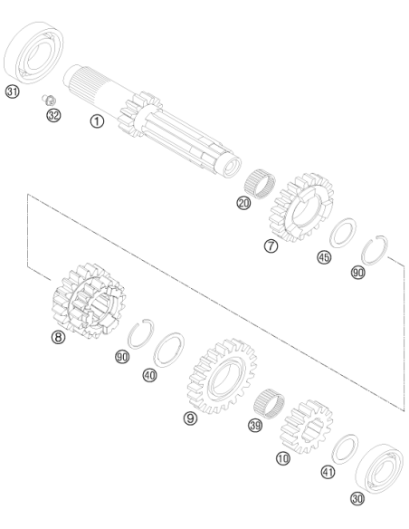 HH Collar Screw M6x8 Tx30 (KTM/HVA/GG)