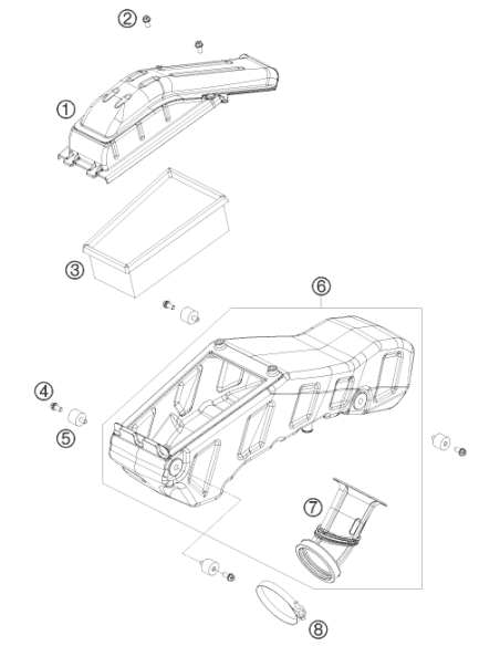 HH Collar Screw M6x8 Tx30 (KTM/HVA/GG)