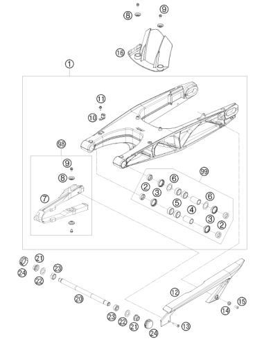HH Collar Screw M6x8 Tx30 (KTM/HVA/GG)