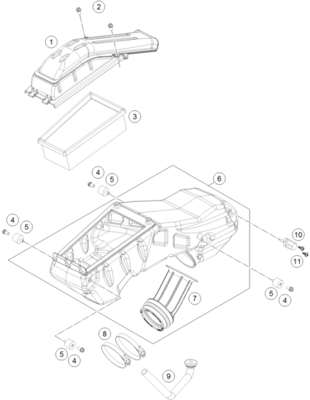 Tornillo de Collarín Hexagonal M6x10 ISA (KTM/HVA/GG)