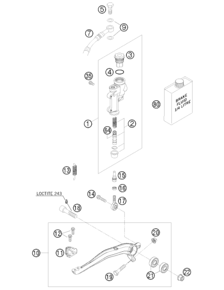 HH Collar Screw M6x20 Tx30 (KTM/HVA/GG)