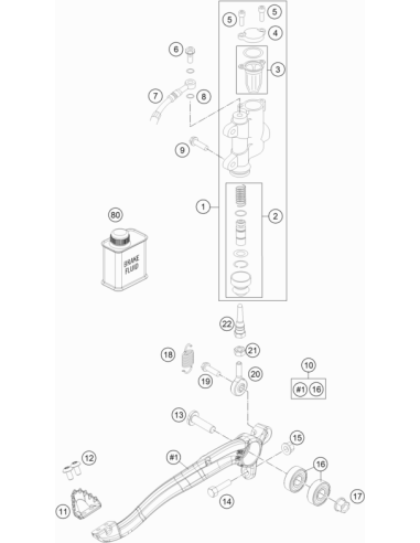 HH Collar Screw M6x20 Tx30 (KTM/HVA/GG)