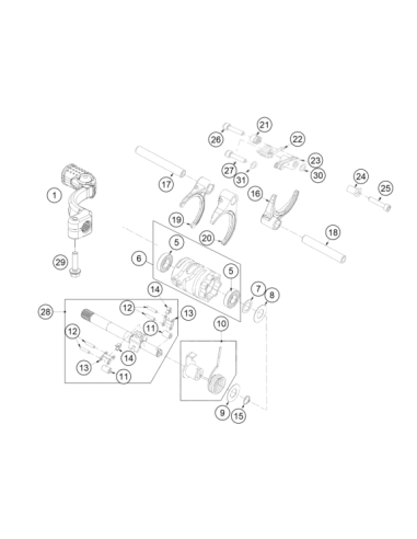 HH Collar Screw M6x20 Tx30 (KTM/HVA/GG)