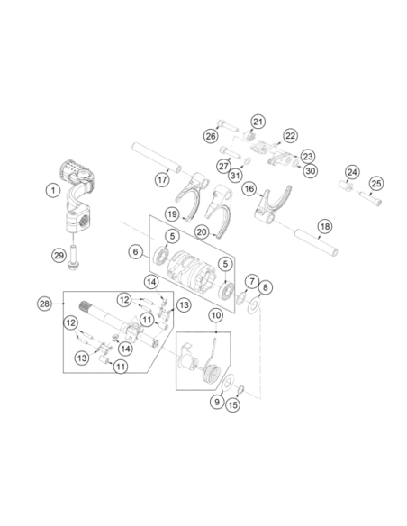 HH Collar Screw M6x20 Tx30 (KTM/HVA/GG)