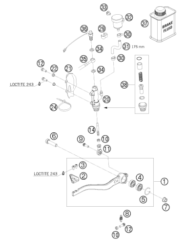 HH Collar Screw M6x20 Tx30 (KTM/HVA/GG)