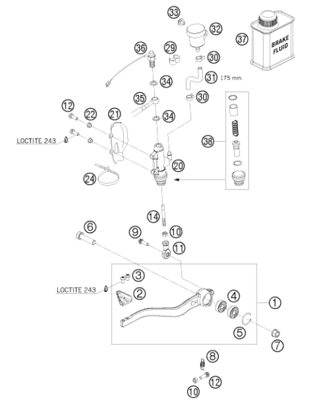 HH Collar Screw M6x20 Tx30 (KTM/HVA/GG)