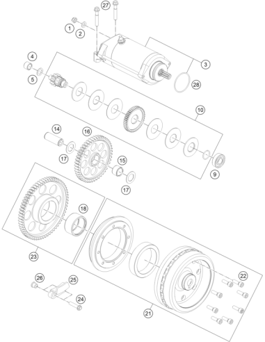 Sk-bundschraube M6x25 Isa30 (KTM/HVA/GG)